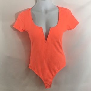 Orange Windsor bodysuit